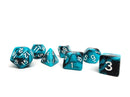 Teal and Black Marble - 7 Piece Set - Bards & Cards