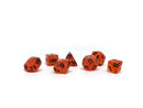 10mm Orange Glow in the Dark Mini Dice Set - Bards & Cards