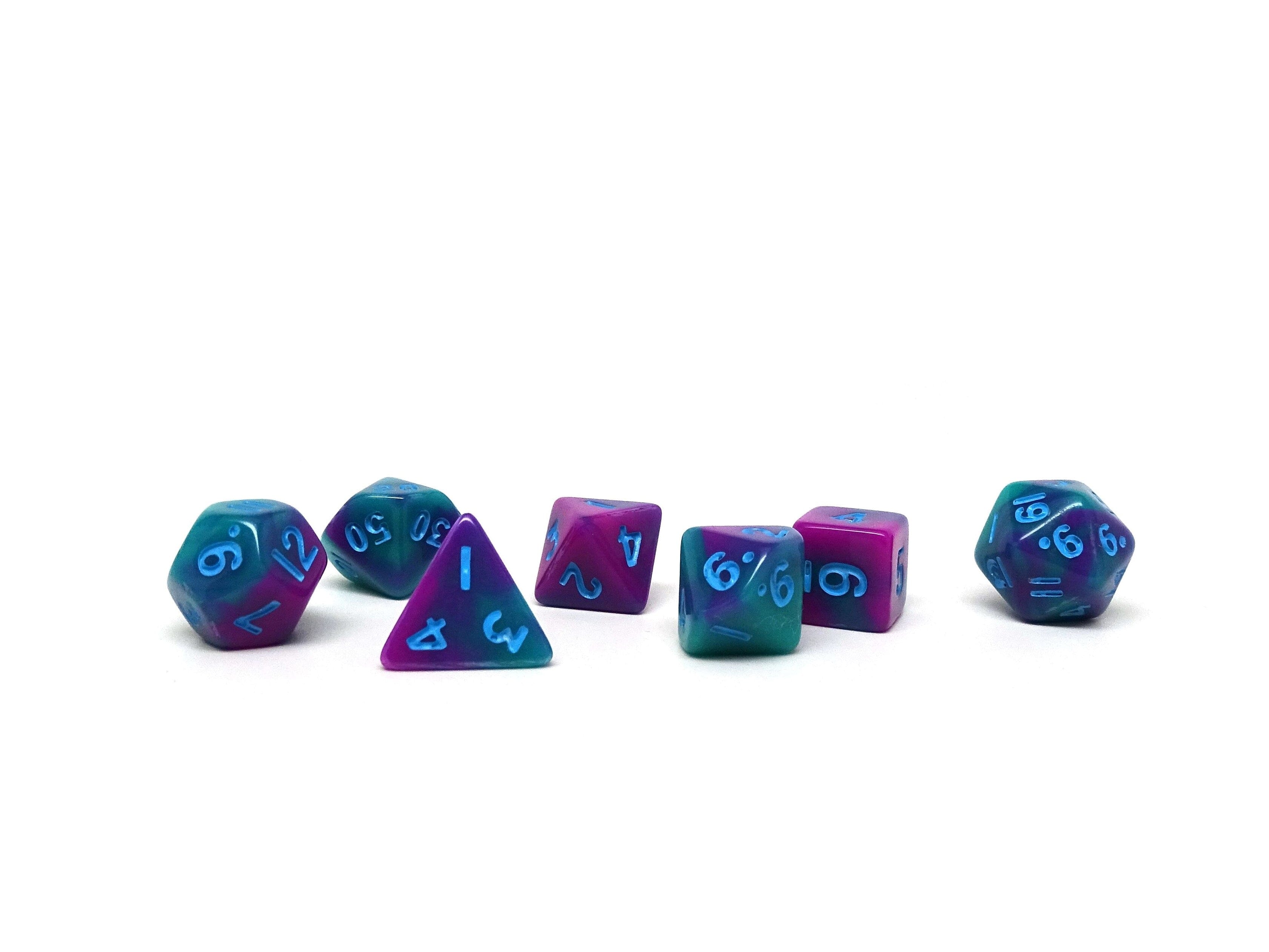 10mm Poison Cloud Mini Dice Set - Bards & Cards