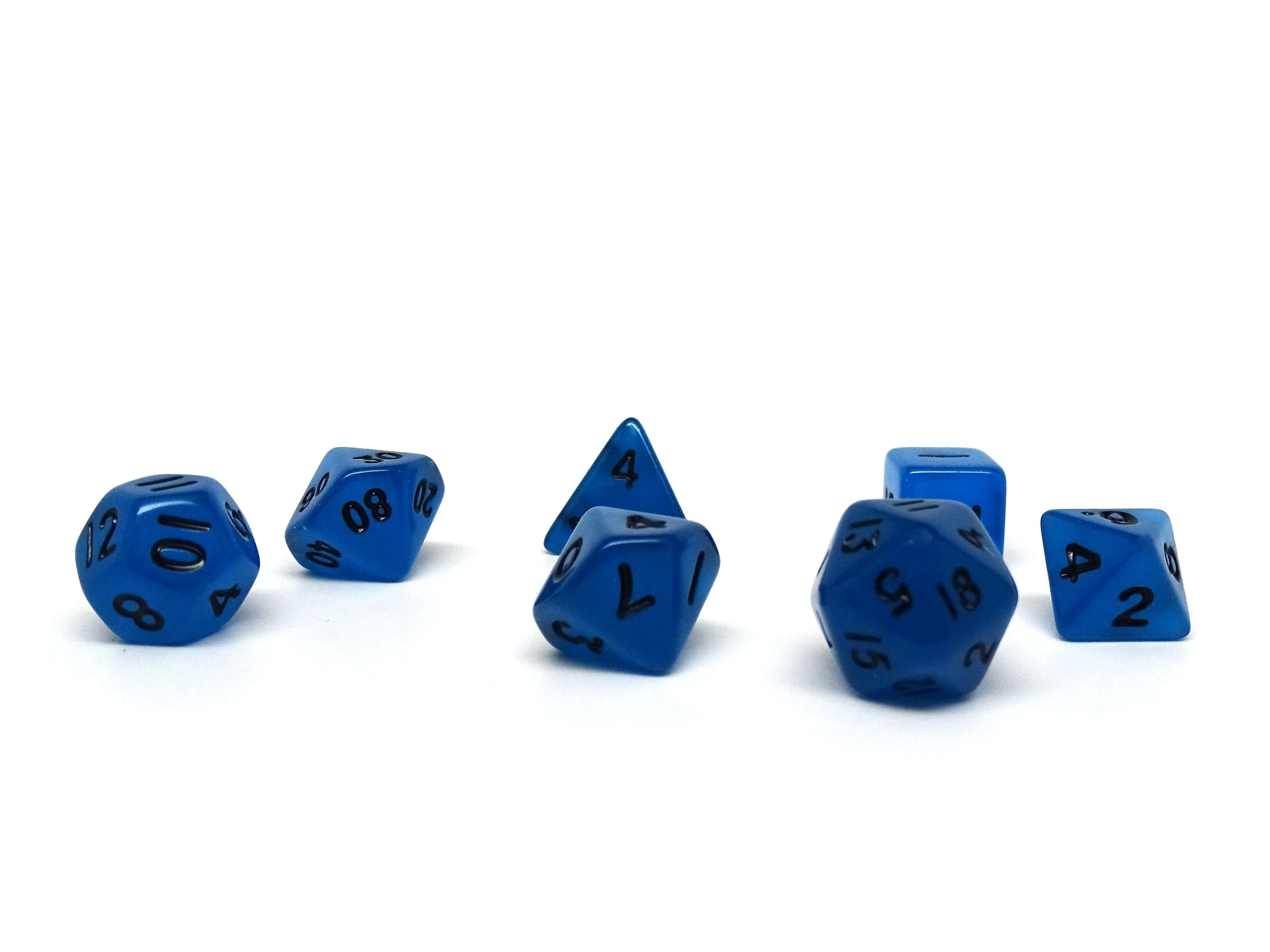 10mm Deep Blue Mini Dice Set - 0