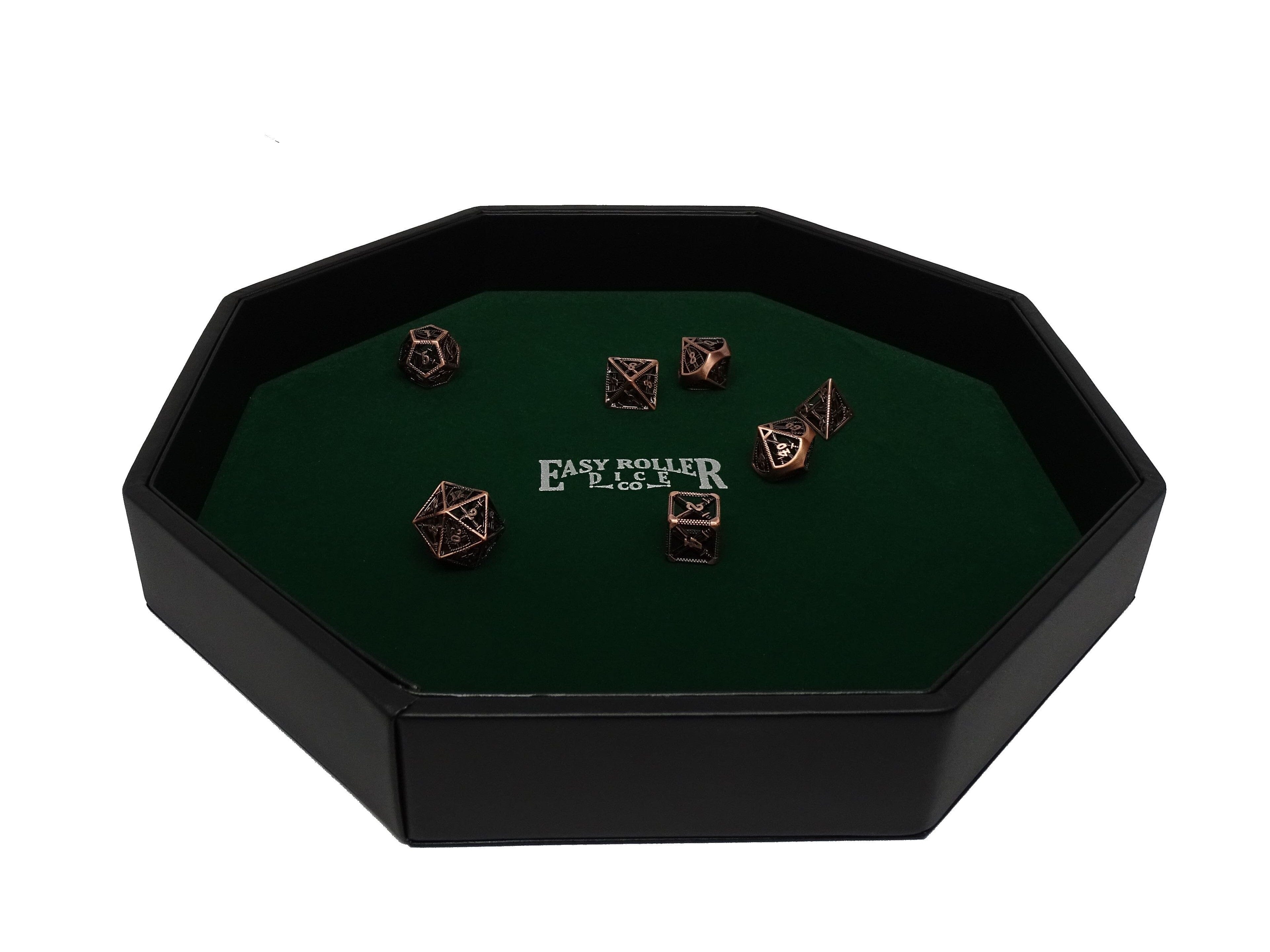 11 Inch Dice Tray - Green - Bards & Cards