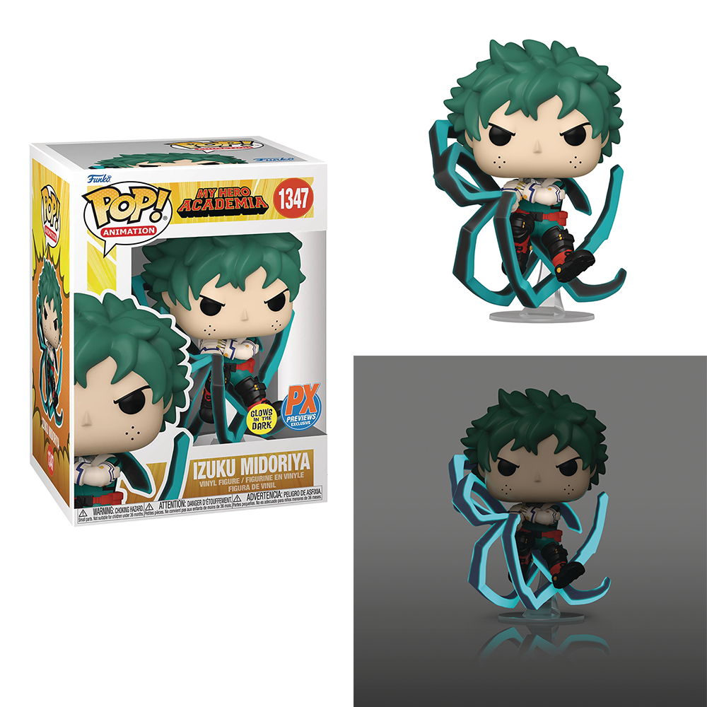 Funko POP! My Hero Academia - Deku (Black Whip) (Glow in the Dark) #1347 - Previews Exclusive (PX)