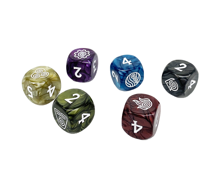 Avatar Legends: The Roleplaying Game Engraved Dice Pack - Bards & Cards