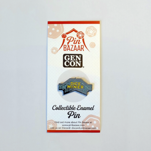 Dice Miner Pin - Bards & Cards