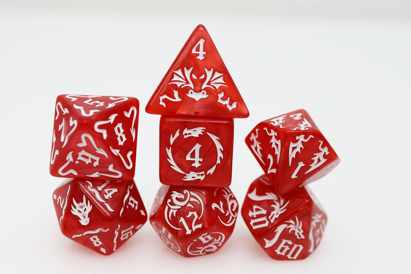 Drake's Flight: Inferno RPG Dice Set - Bards & Cards