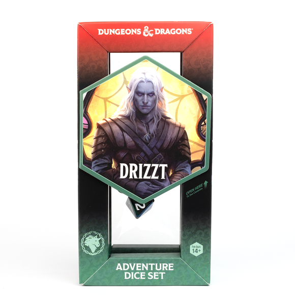 D&D Adventure Dice Set - Legend of Drizzt Edition | 16pc Collection - Bards & Cards