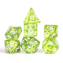 D&D Adventure Dice Set - Druid Edition | Green 15pc Collection - Bards & Cards