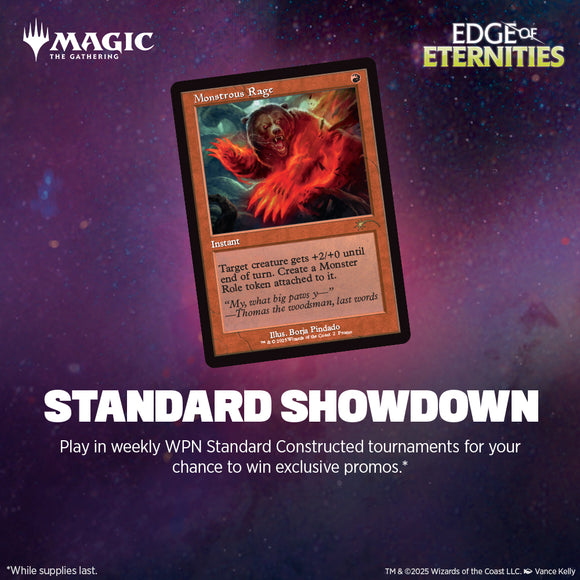 Tue 8/26/2025, 6 pm - Standard Showdown: Banned Promo Bonanza - Bards & Cards