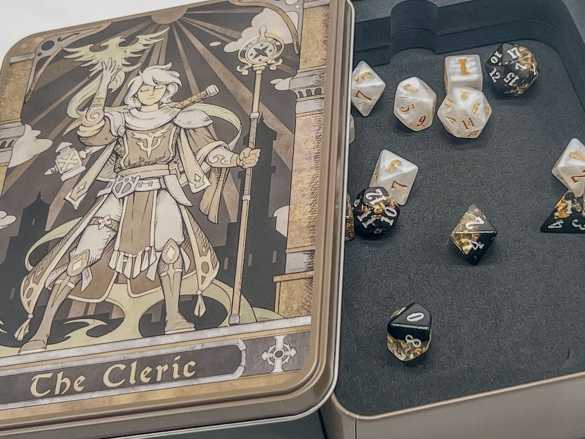 Epic Character Class Dice Set: The Cleric - Bards & Cards