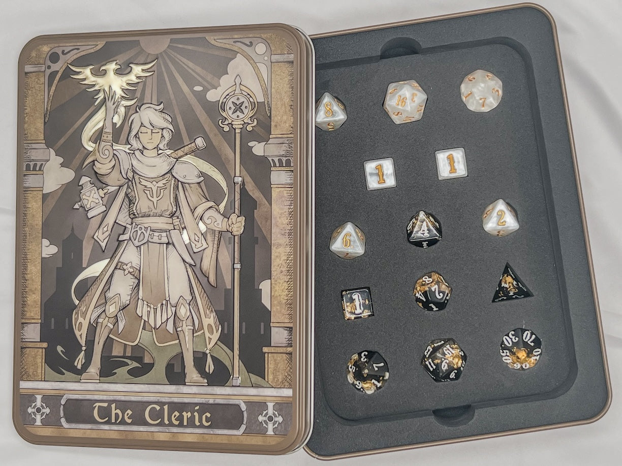 Epic Character Class Dice Set: The Cleric - Bards & Cards