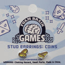 Foam Brain Games Decorative Stud Earrings - Bards & Cards