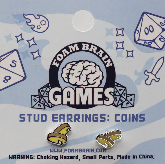 Foam Brain Games Decorative Stud Earrings - Bards & Cards