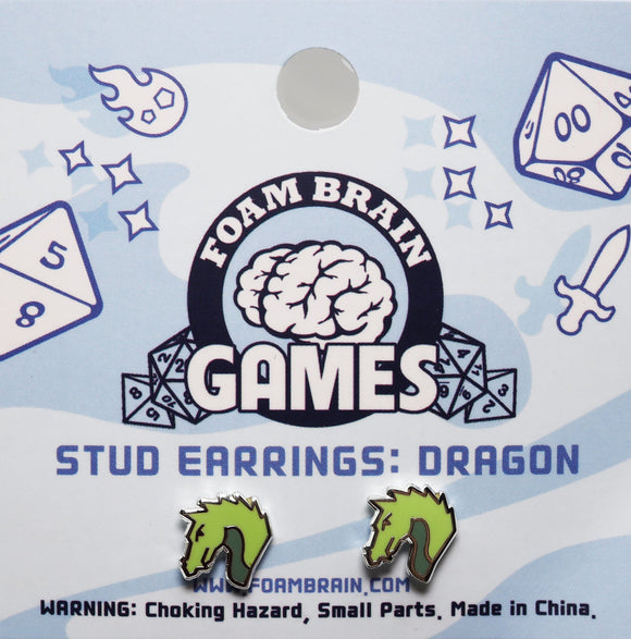 Foam Brain Games Decorative Stud Earrings - Bards & Cards