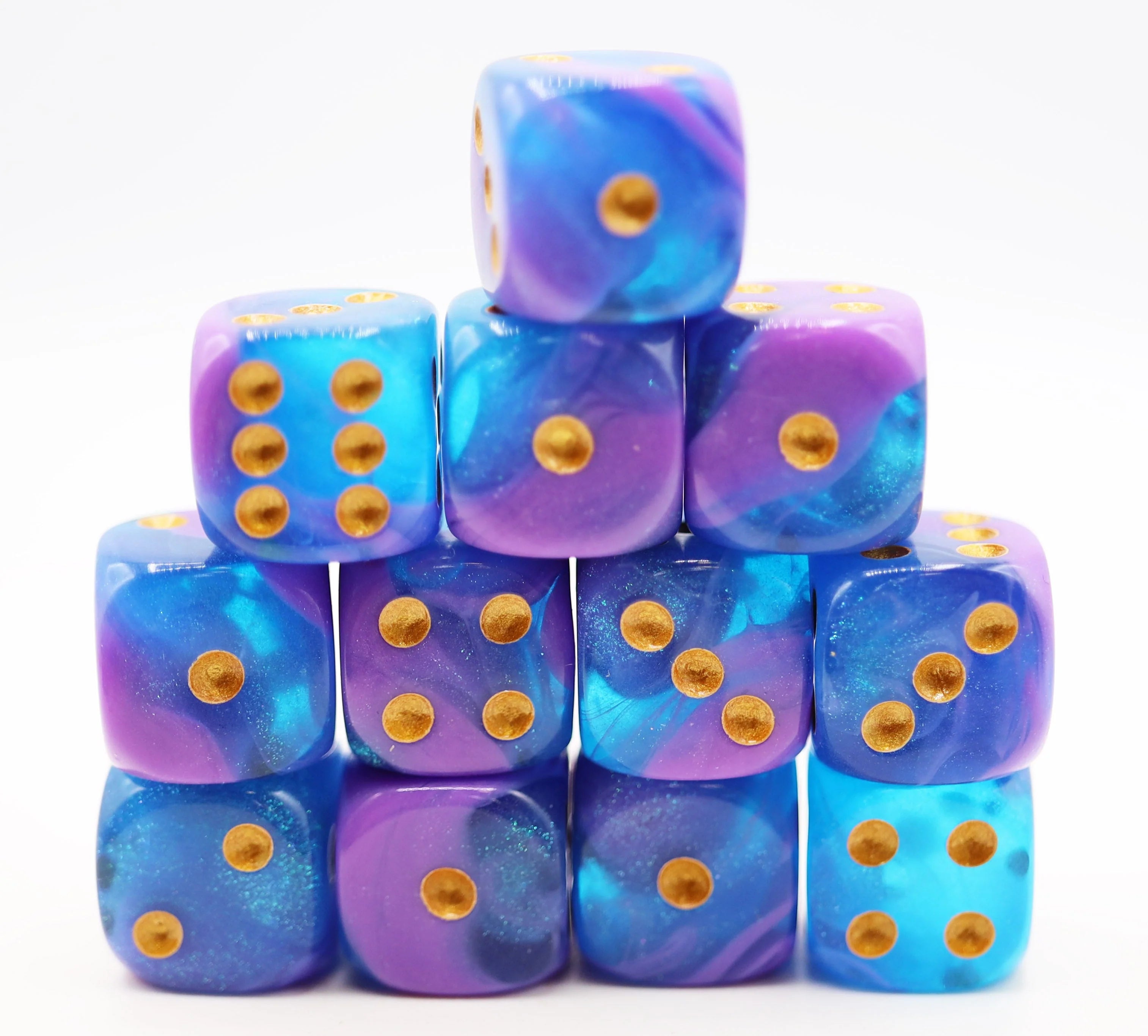 12-Piece Pip D6 Set by Foam Brain Games - Bards & Cards