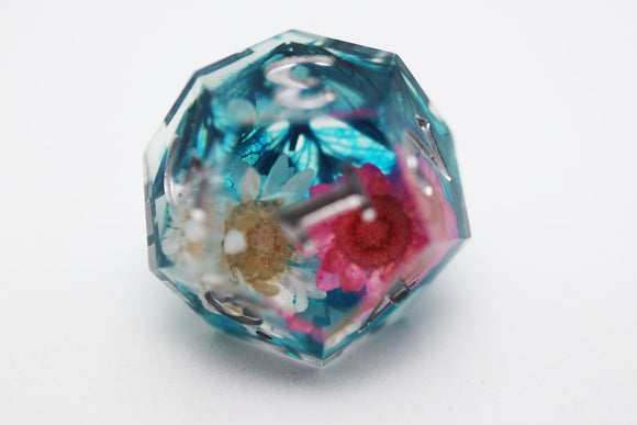 Sharp Edge Resin RPG Dice Set - Wildflower Bouquet - Bards & Cards