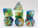 Scratched Clouds RPG Dice Set - Bards & Cards