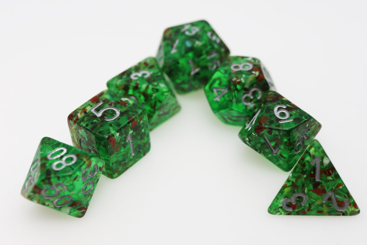 Mossy Mound RPG Dice Set - Bards & Cards