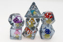 Whimsical Mushrooms RPG Dice Set - Bards & Cards