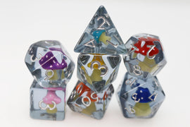 Whimsical Mushrooms RPG Dice Set - Bards & Cards