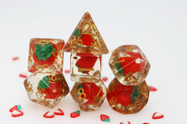 Wild Strawberries RPG Dice Set - Bards & Cards