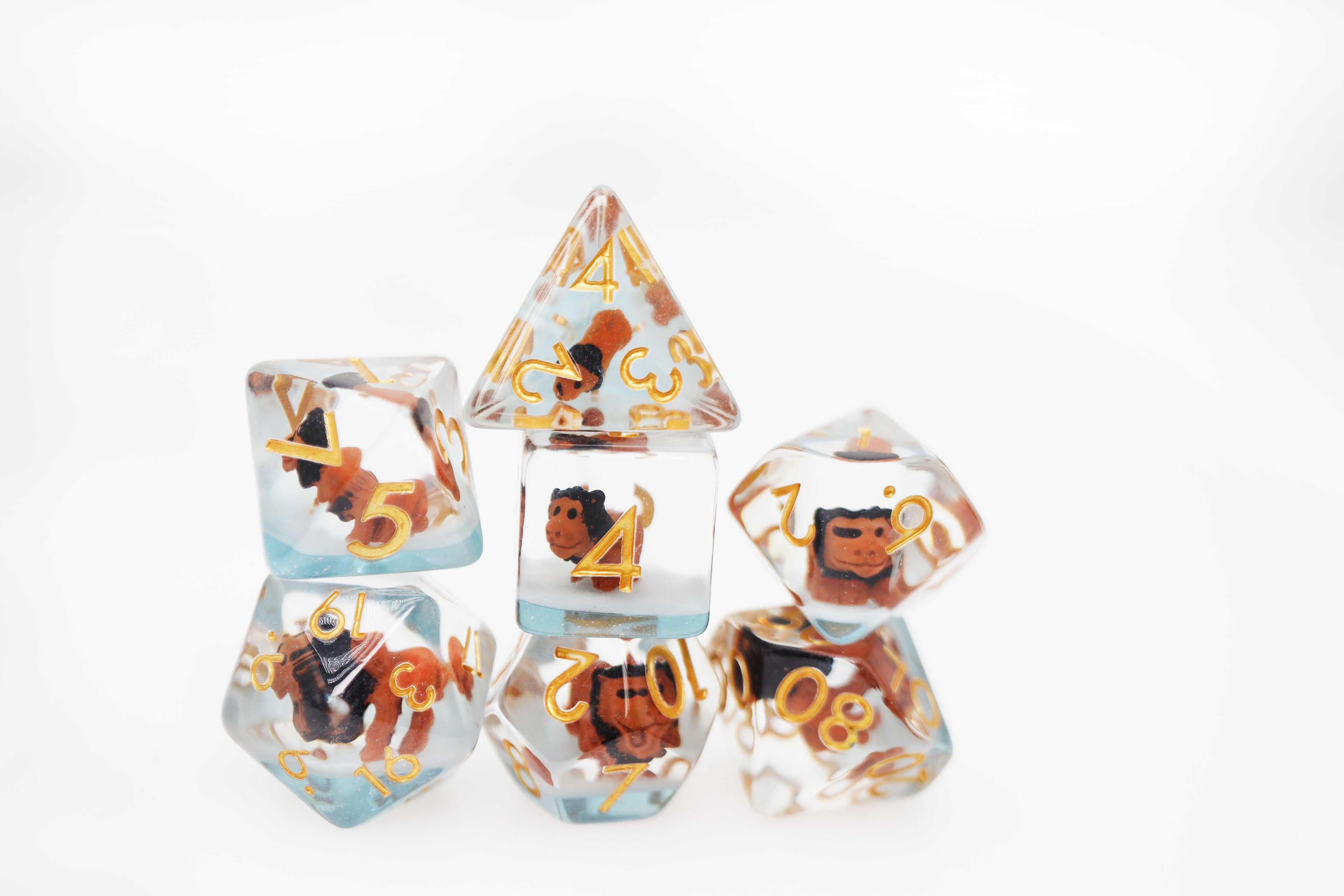 Ferocious Feline RPG Dice Set - Bards & Cards