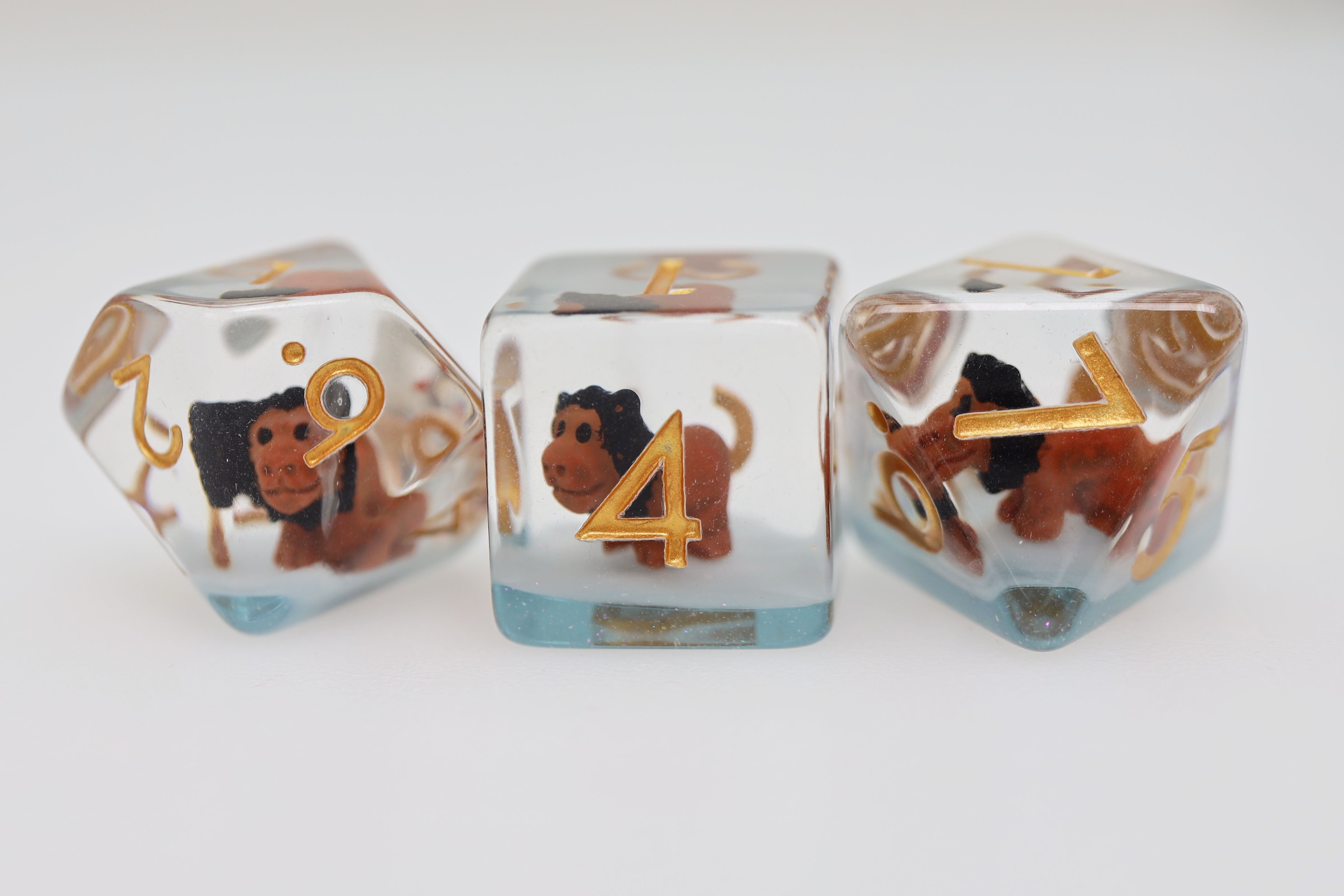 Ferocious Feline RPG Dice Set - Bards & Cards