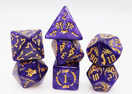 Drake's Flight: Enchanting RPG Dice Set - Bards & Cards