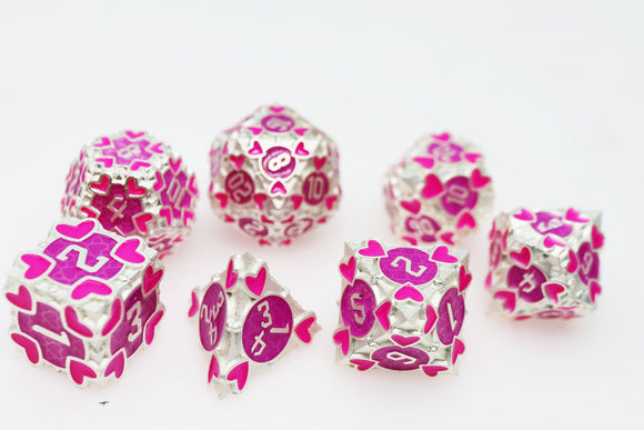 Erotes' Arrow: Hedylogos - Metal RPG Dice Set - Bards & Cards