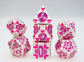 Erotes' Arrow: Hedylogos - Metal RPG Dice Set - Bards & Cards