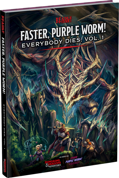 Faster, Purple Worm! Everybody Dies Vol. 1 (Hardcover) - Bards & Cards
