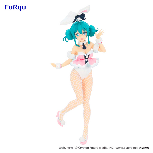 [PRE-ORDER] FuRyu: BiCute Bunnies - Hatsune Miku White Rabbit (Baby Pink Ver.) Figure - Bards & Cards