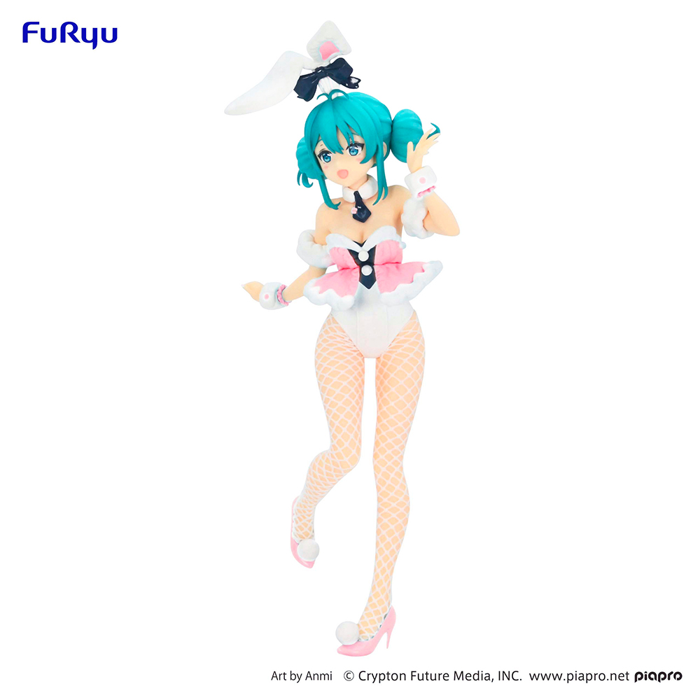 [PRE-ORDER] FuRyu: BiCute Bunnies - Hatsune Miku White Rabbit (Baby Pink Ver.) Figure - 0