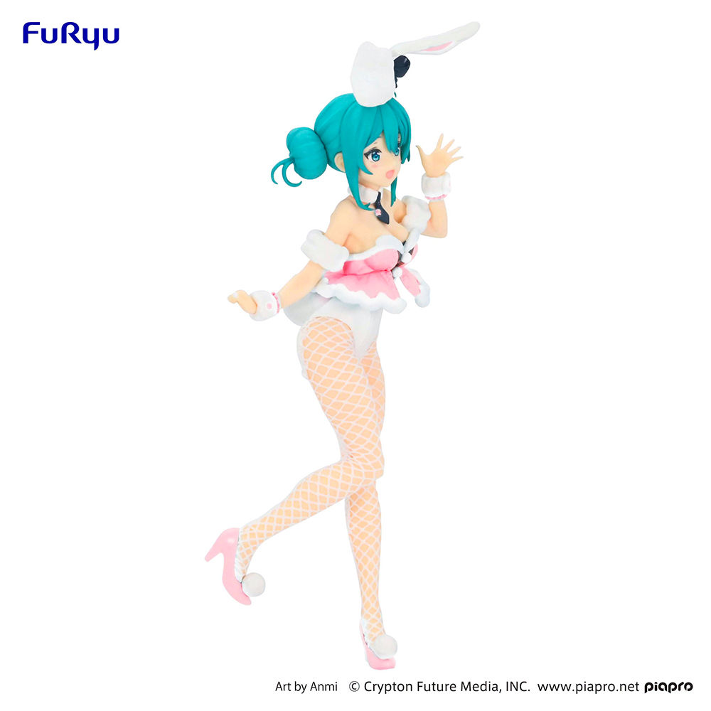 [PRE-ORDER] FuRyu: BiCute Bunnies - Hatsune Miku White Rabbit (Baby Pink Ver.) Figure