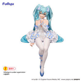 FuRyu: Vocaloid - Hatsune Miku (Flower Fairy Nemophila Ver.) Noodle Stopper Figure (With Bonus) - Bards & Cards
