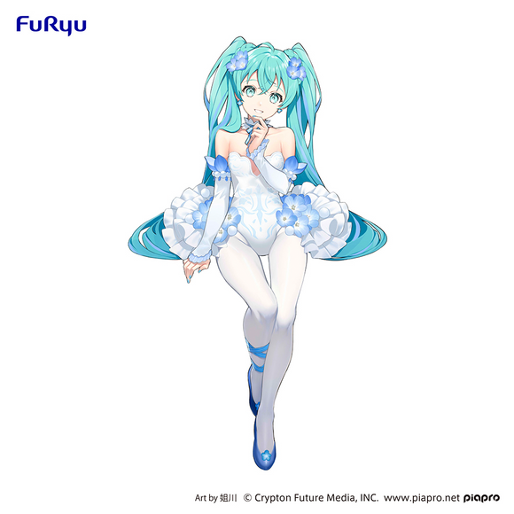 FuRyu: Vocaloid - Hatsune Miku (Flower Fairy Nemophila Ver.) Noodle Stopper Figure (With Bonus) - Bards & Cards