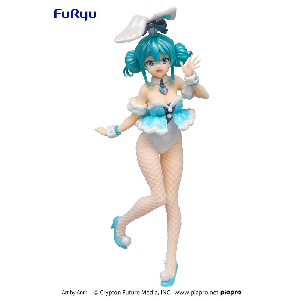 FuRyu: BiCute Bunnies - Hatsune Miku White Rabbit (Pearl Color Ver.) Figure