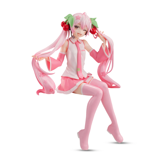 FuRyu: Vocaloid - Sakura Miku (Wink Ver.) Noodle Stopper Figure - Bards & Cards