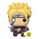 Funko POP! Boruto: Naruto Next Generations - Boruto with Marks (Glow in the Dark) Vinyl Figure #1035 Entertainment Earth Exclusive - Bards & Cards