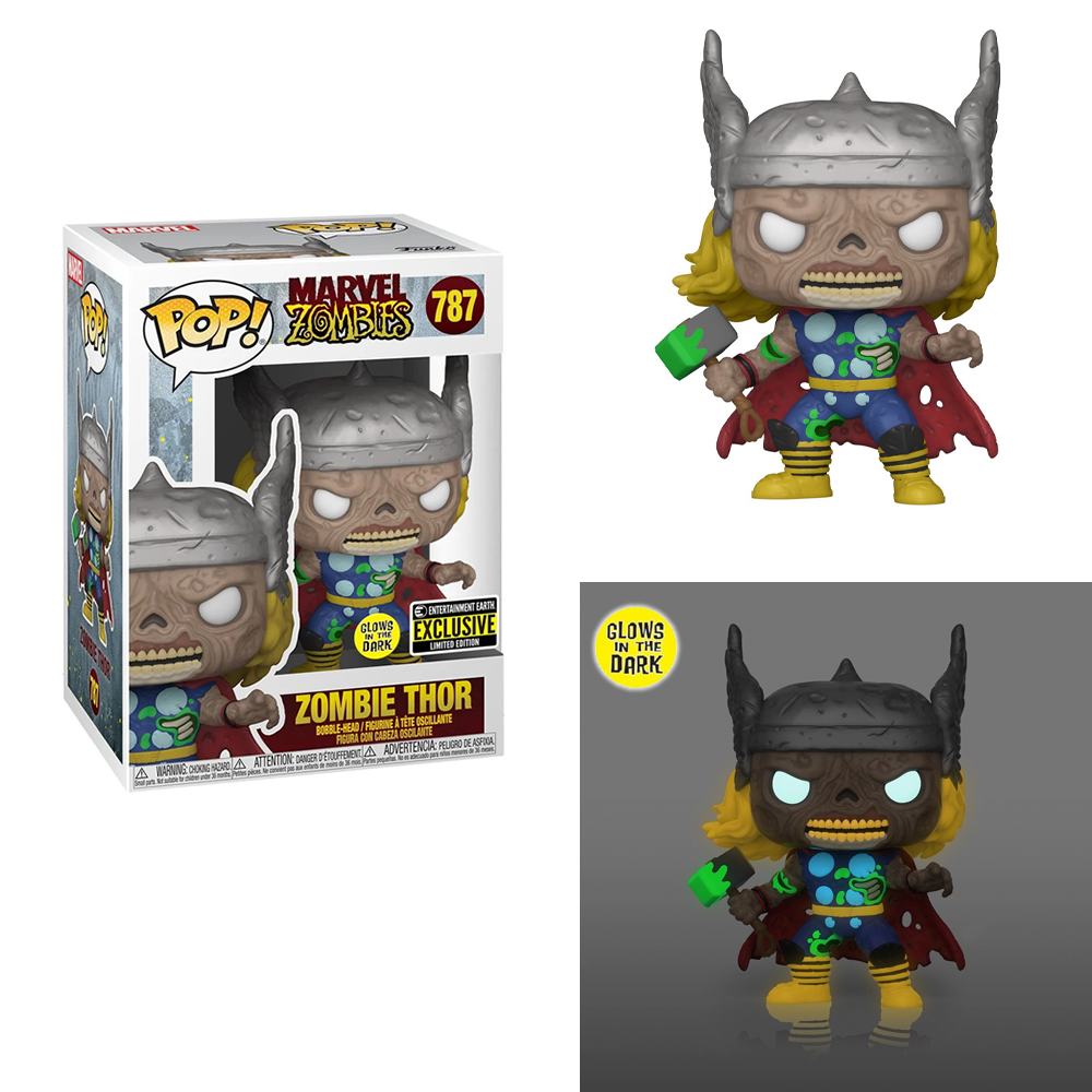 Funko POP! Marvel Zombies - Zombie Thor (Glow in the Dark) Vinyl Figure Entertainment Earth Exclusive [READ DESCRIPTION]