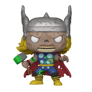 Funko POP! Marvel Zombies - Zombie Thor (Glow in the Dark) Vinyl Figure Entertainment Earth Exclusive - Bards & Cards