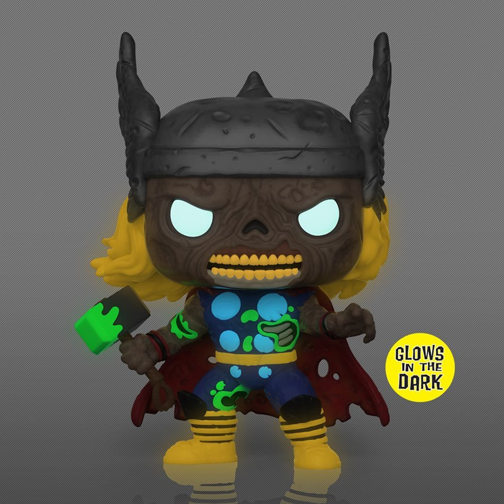 Funko POP! Marvel Zombies - Zombie Thor (Glow in the Dark) Vinyl Figure Entertainment Earth Exclusive [READ DESCRIPTION]