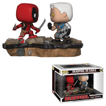 Funko POP! Deadpool - Deadpool Vs Cable Comic Moments Vinyl Figure #318 - Bards & Cards
