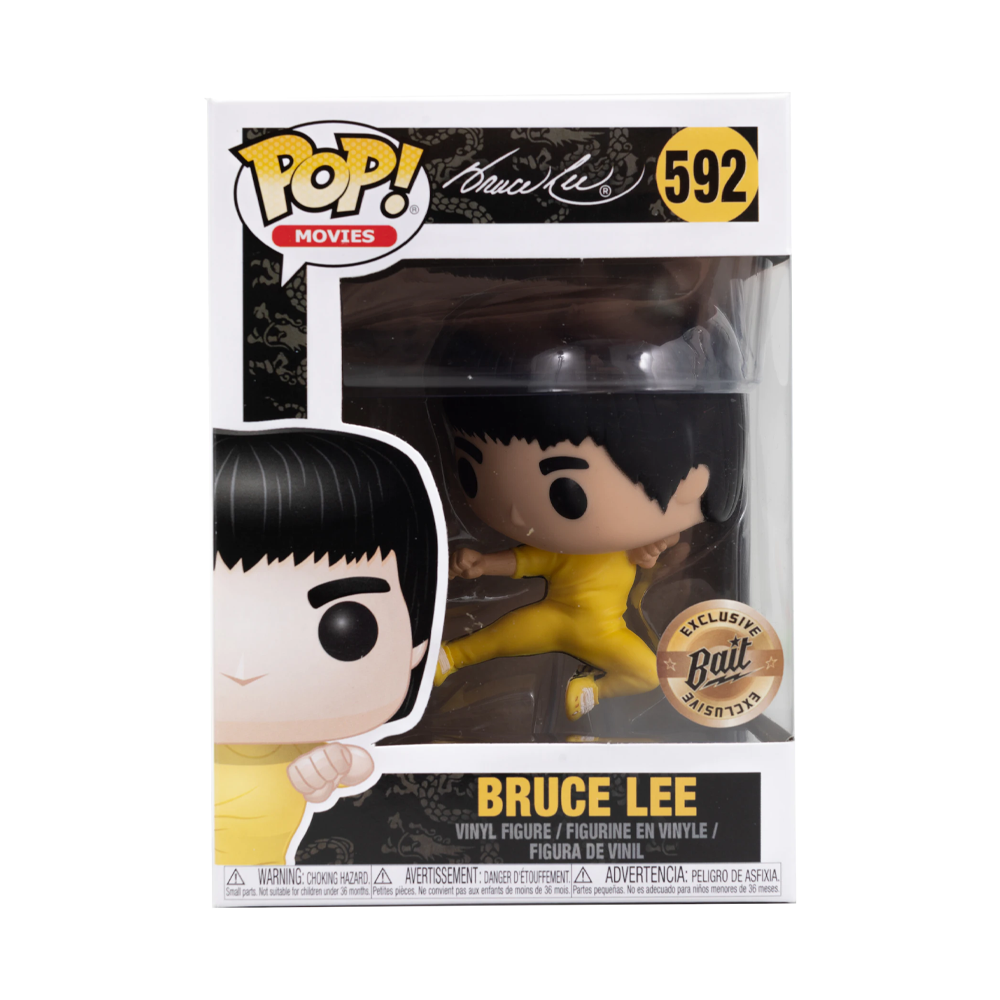 Funko POP! Enter the Dragon - Bruce Lee (Yellow) (Flying Man) Vinyl Figure #592 Bait Exclusive [READ DESCRIPTION]