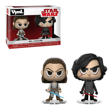 Funko VYNL: Star Wars - Rey and Kylo Ren Vinyl Figures - Bards & Cards