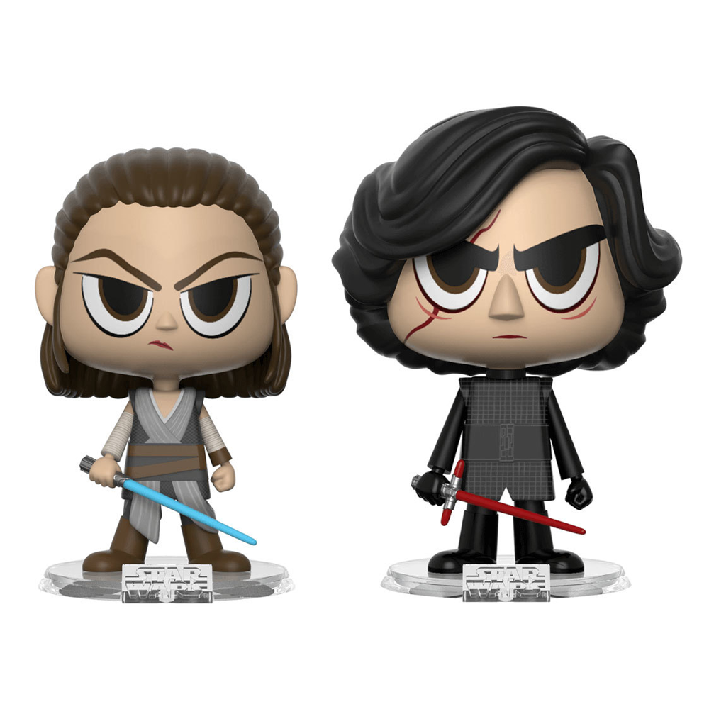 Funko VYNL: Star Wars - Rey and Kylo Ren Vinyl Figures - 0