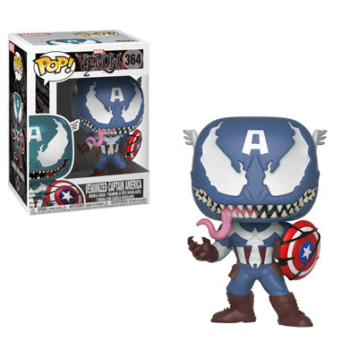 Funko POP! Venom - Venomized Captain America Vinyl Figure #364 - Bards & Cards