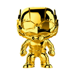 Funko POP! Marvel Studio - Ant-Man Gold Chrome Vinyl Figure - Bards & Cards