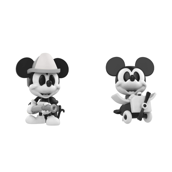 Funko: Disney - Firefighter and Plane Crazy Mickey Mouse 2-Pack Mini Vinyl Figure 2018 Fall Convention Exclusive [READ DESCRIPTION] - Bards & Cards