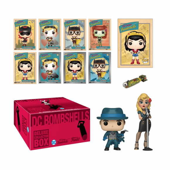 Funko POP! DC Bombshells -  Delux Collector Box Set with Batman Bombshell Vinyl Figure - Bards & Cards