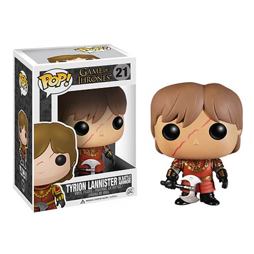 Funko POP! Game of Thrones - Tyrion Lannister with Scar and Battle Armor Vinyl Figure #21 - Bards & Cards